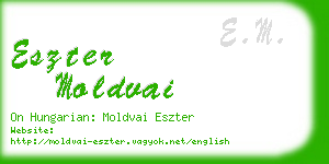 eszter moldvai business card